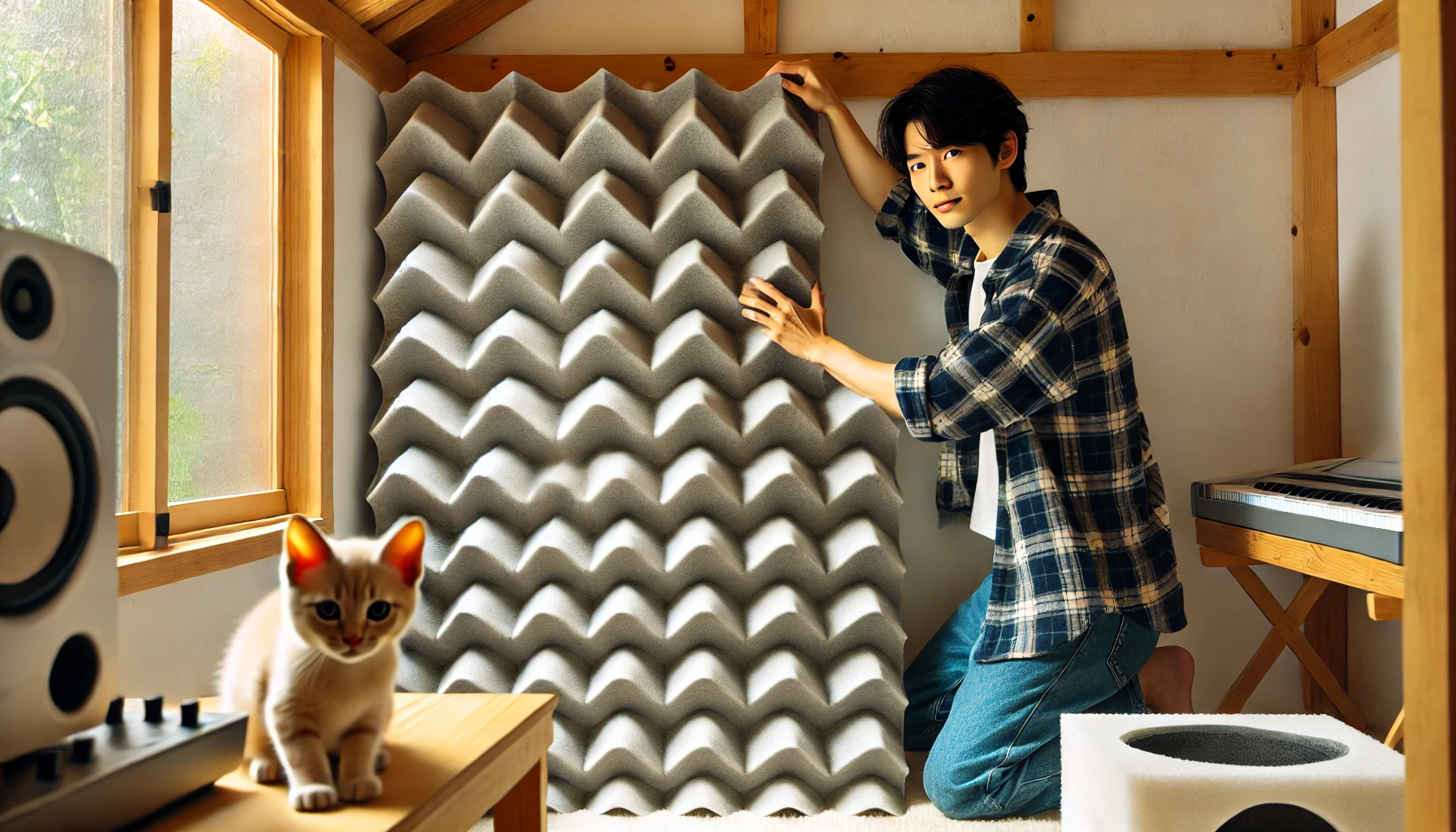 吸音材を置くだけで防音効果はありますか？