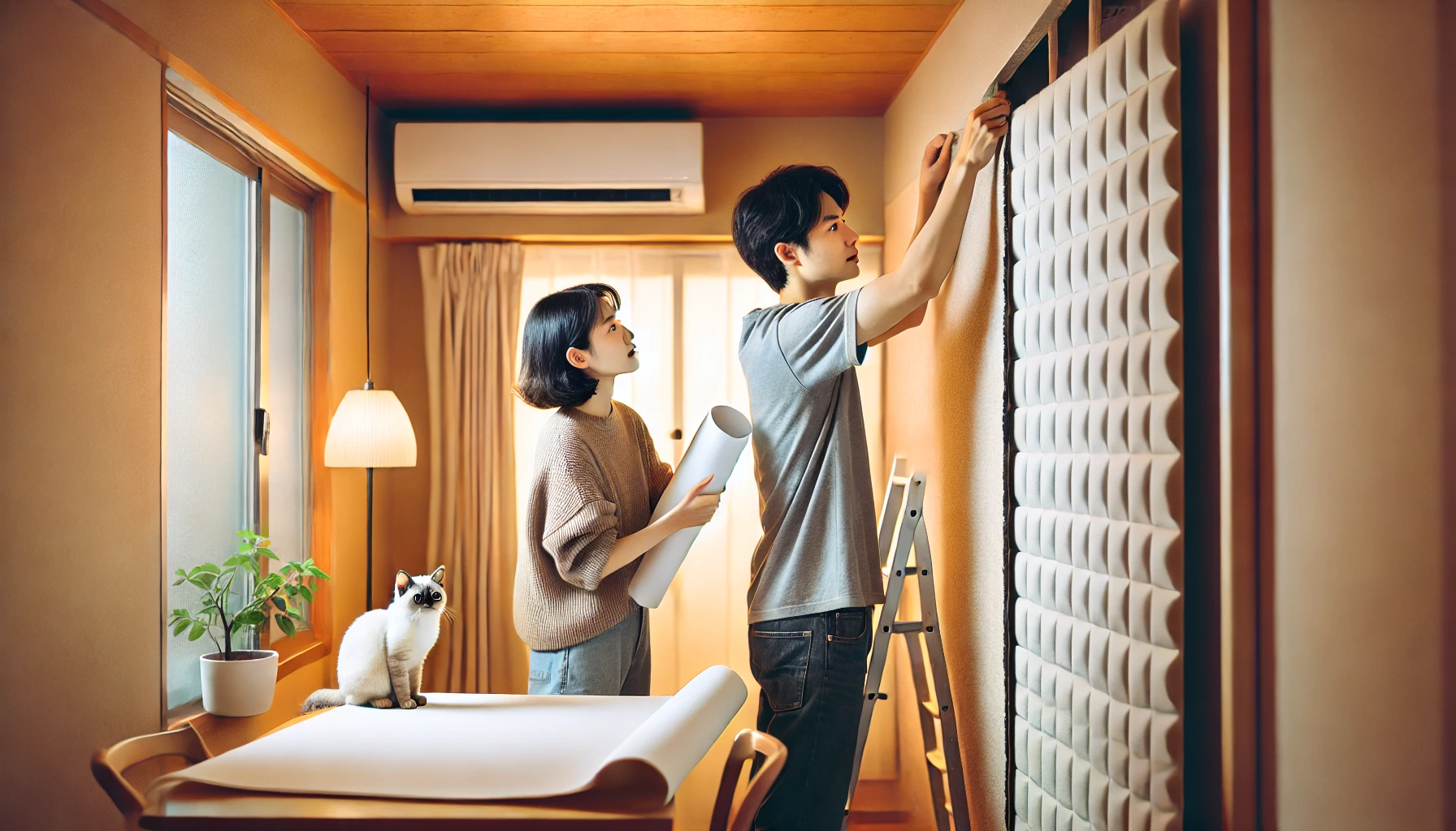 防音シートを壁に貼っても効果ありますか？