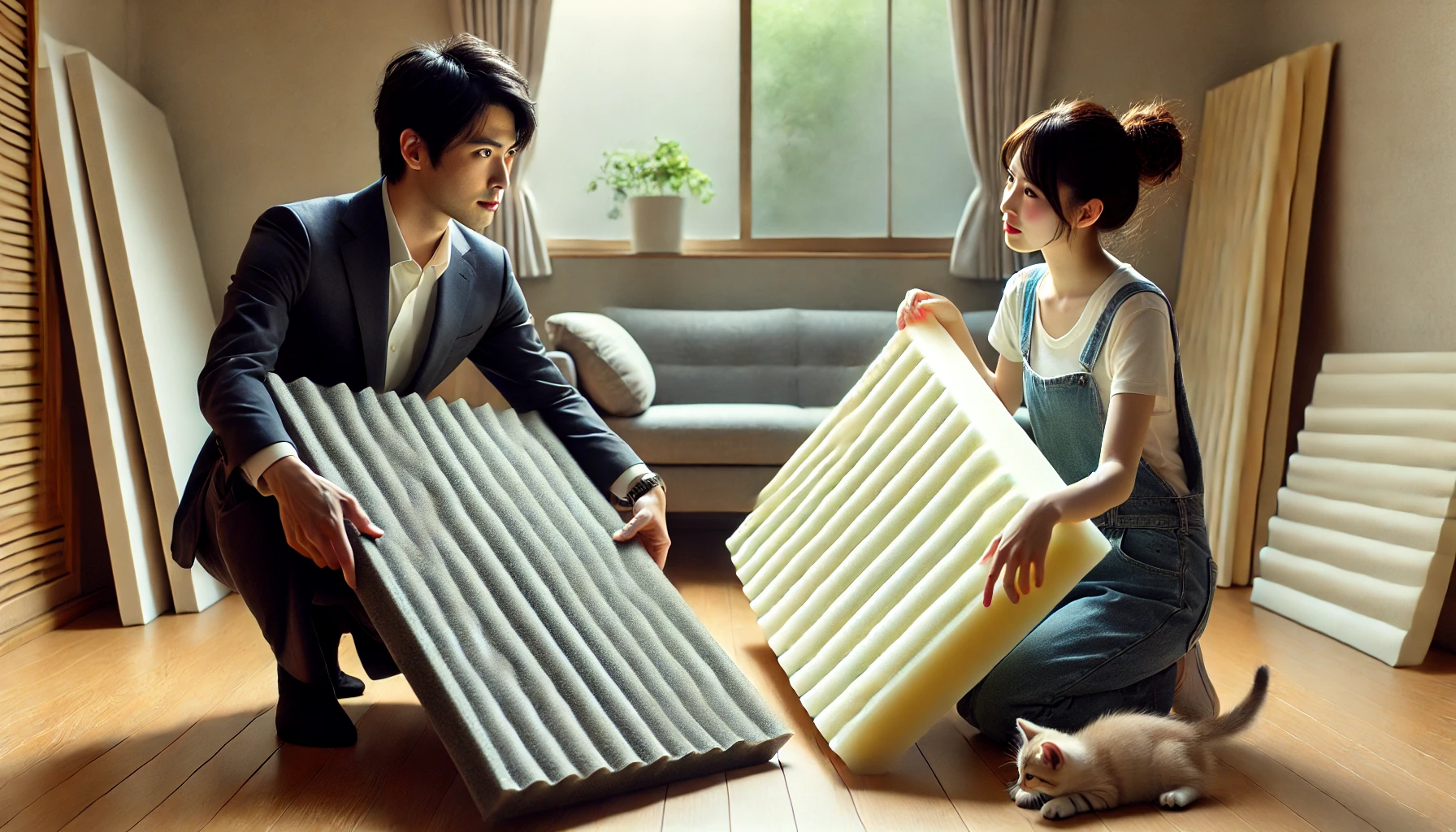 防音シートと吸音材の正しい使い分け