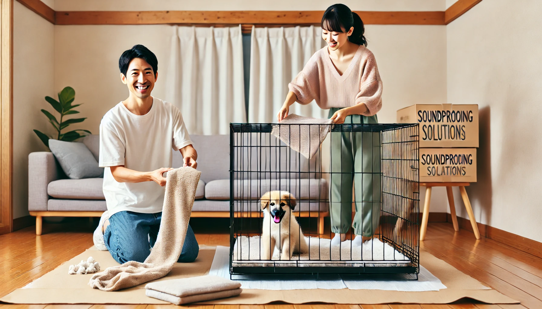 今すぐできる犬ケージ防音対策