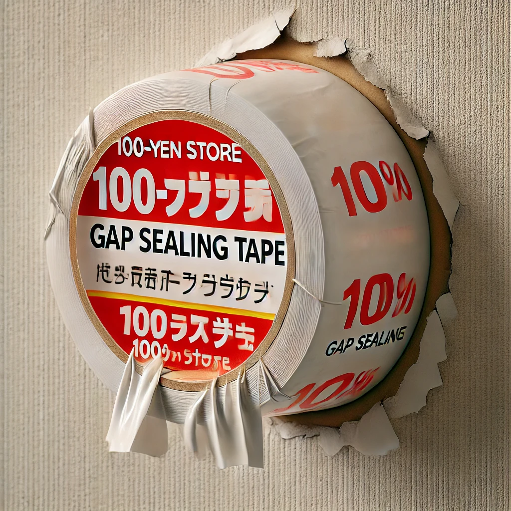 100均の隙間テープでは無力だった