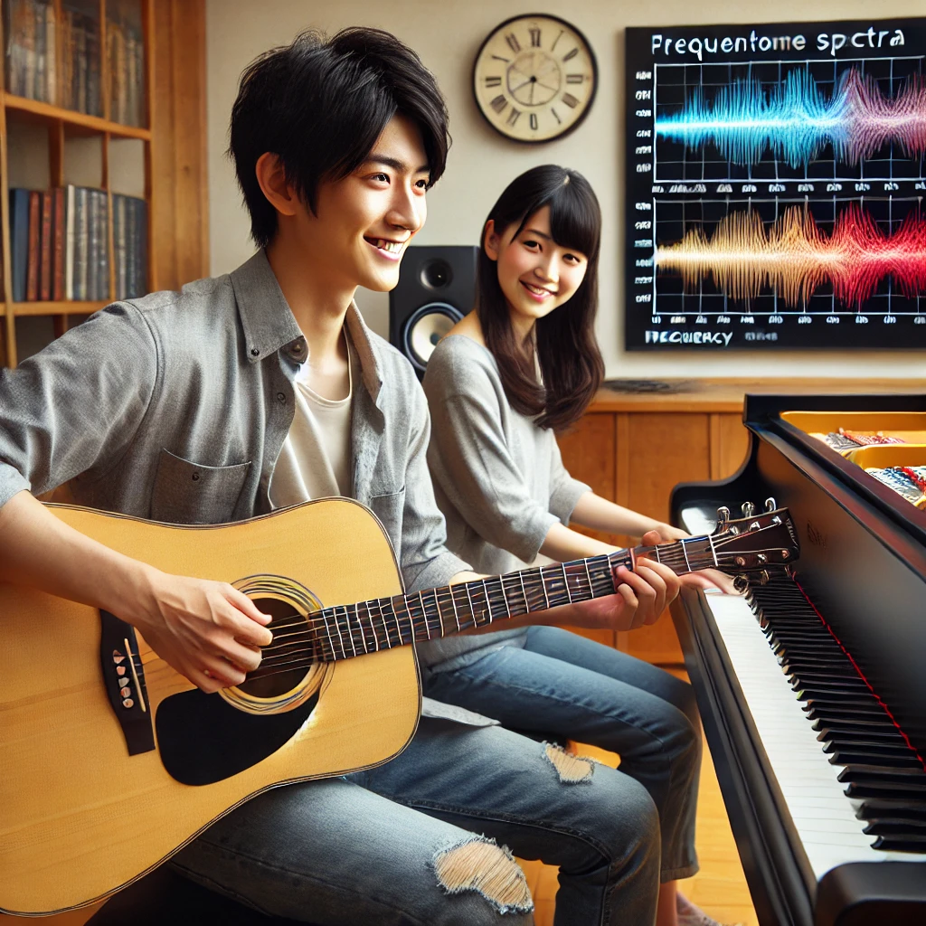 ピアノとギターの音色が違う理由