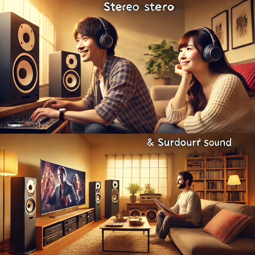 用途でわかるサラウンドとステレオの違い